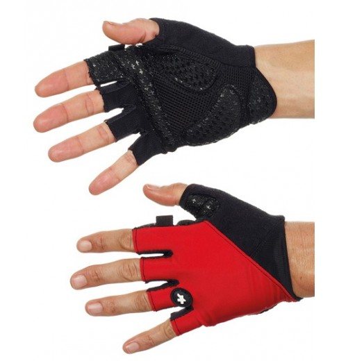 ASSOS S7 Red summer gloves CYCLES ET SPORTS