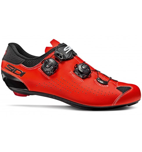 focus musicus Durf SIDI Genius 10 black / red fluo road cycling shoes 2021 CYCLES ET SPORTS