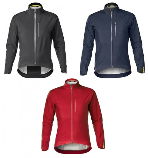 red waterproof cycling jacket