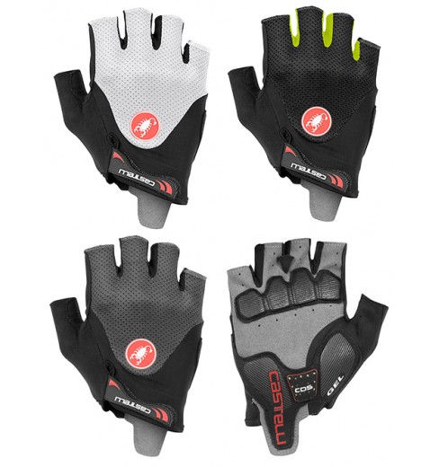 castelli fingerless cycling gloves