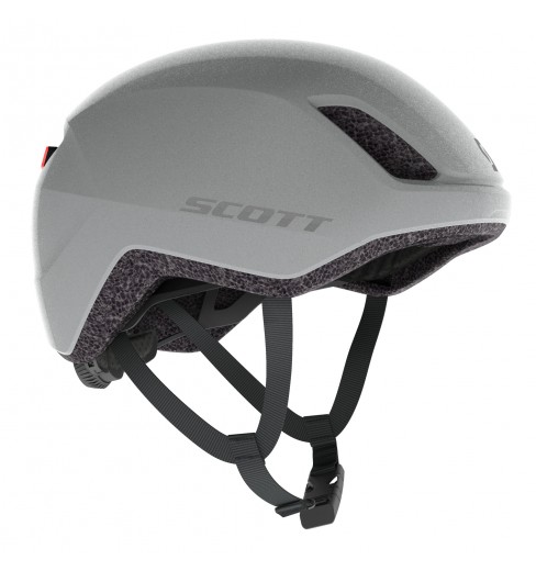 silver cycling helmet