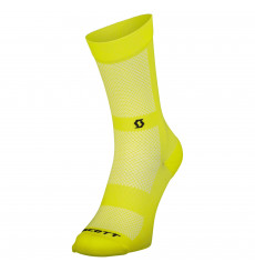 SCOTT chaussettes vélo Performance NO SHORTCUTS Crew Jaune 2025