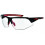 AZR KROMIC GALIBIER Black Matte red with iridescent photochromic lens cycling sunglasses