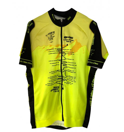 ALPE D'HUEZ Winner yellow short sleeves jersey 2022