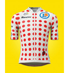 SANTINI Tour de France official polkat-dots jersey