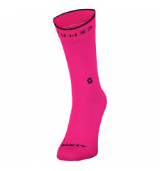 SCOTT 2025 TRAIL TUNED CREW RADIANT PINK cycling socks