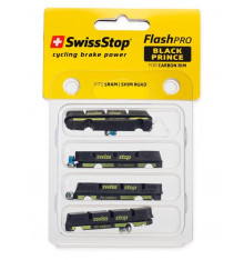 SWISSSTOP Flash Pro Black Prince Brake Pads - Sram / Shimano / Campa - Carbon rims