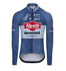 ALPECIN-DECEUNINCK blue men's long sleeve jersey - 2024