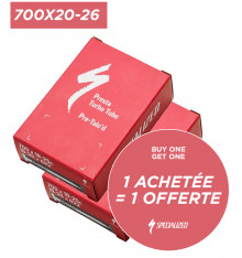 Chambre à air TURBO PRESTA VALVE TUBE WITH TALC - 700 X 20-26c SPECIALIZED BUY ONE GET ONE 1+1
