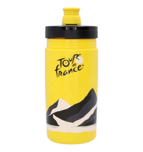 TOUR DE FRANCE 2024 Graphic yellow cycling water bottle