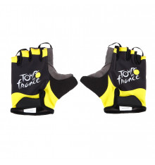 TOUR DE FRANCE 2024 black yellow cycling gloves