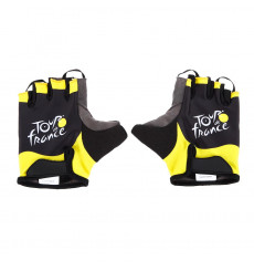 TOUR DE FRANCE 2024 black yellow cycling gloves