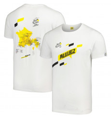 Tour de France 2024 Parcours white t-shirt