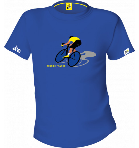 TOUR DE FRANCE T-shirt homme BLEU VÉLO 2024