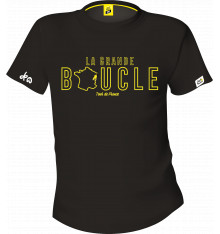 TOUR DE FRANCE T-shirt homme LA GRANDE BOUCLE NOIR 2024