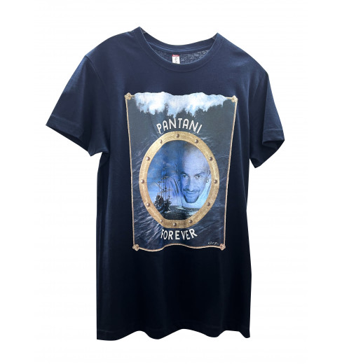 T-shirt homme Pantani Forever bleu