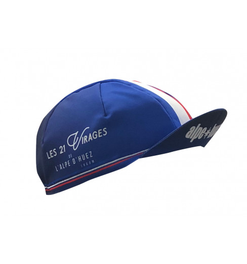 ALPE D'HUEZ blue summer cycling cap