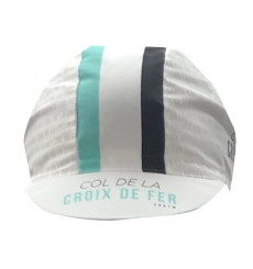 Casquette toile été blanc turquoise Col de la Croix de Fer