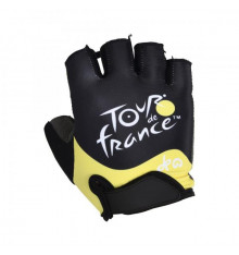 TOUR DE FRANCE 2024 black yellow cycling gloves