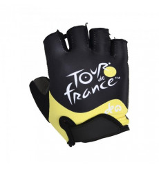 TOUR DE FRANCE 2024 black yellow cycling gloves