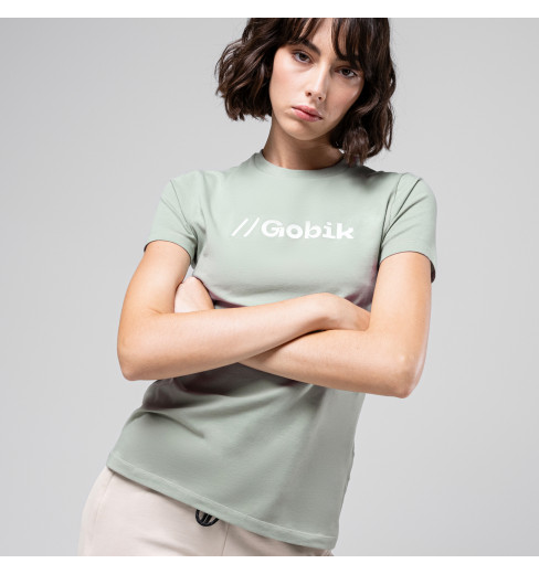 GOBIK 2025 women's cotton t-shirt REST ICEBERG GREEN