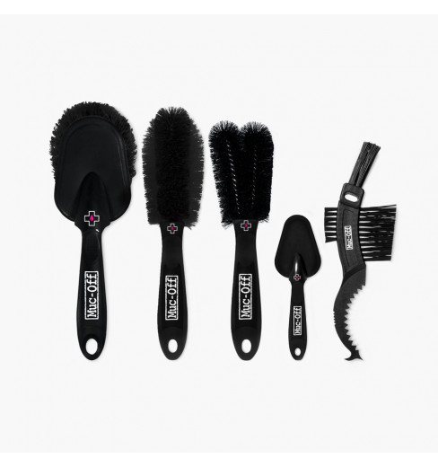 MUC-OFF Kit de 5 brosses Premium de nettoyage vélo