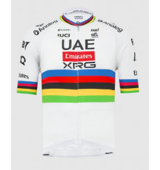 UAE TEAM EMIRATES maillot vélo manches courtes Replica XRG Tadej Pogacar Champion du monde 2025 