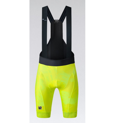 GOBIK Absolute Print Liquid Lime bib shorts 2025